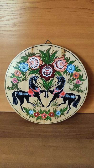 Руско стенно пано от дърво рисувано