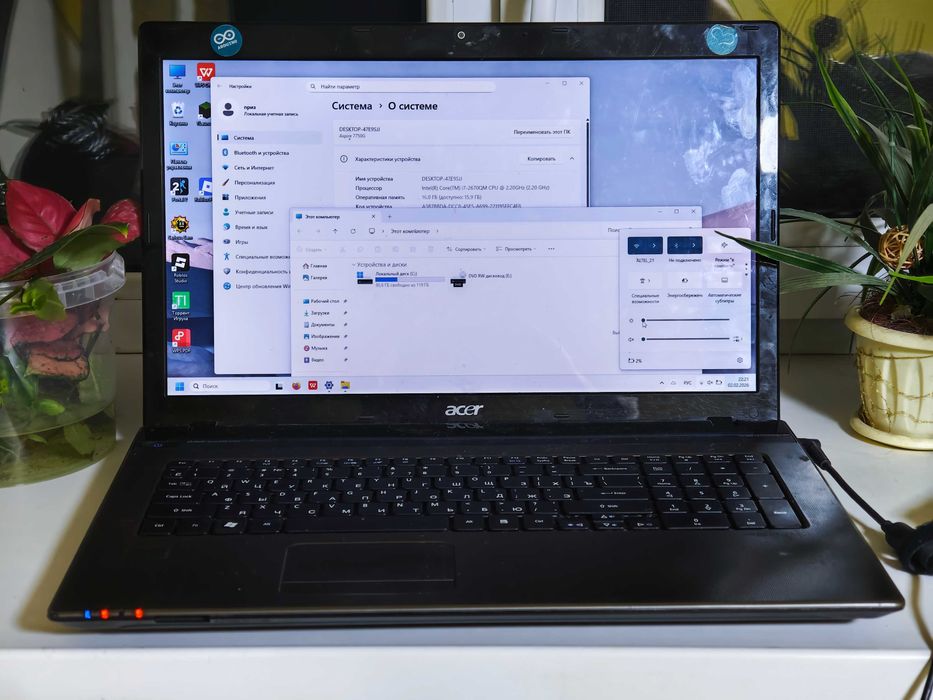 Продам ноутбук aser