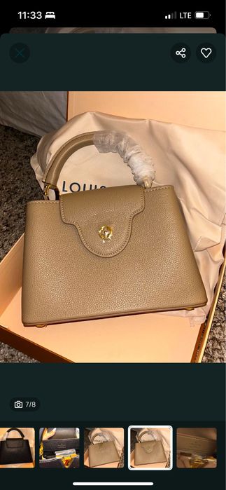 Geanta Louis Vuitton Capucines piele naturala