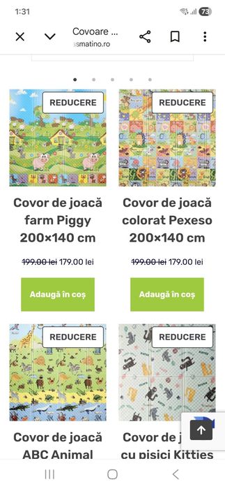 Covor joaca Casmatino 200 pe 140