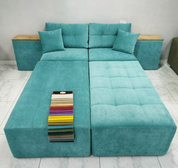 Мягкая мебель Диван трансформер раскладной с отсеков хранения Кровать