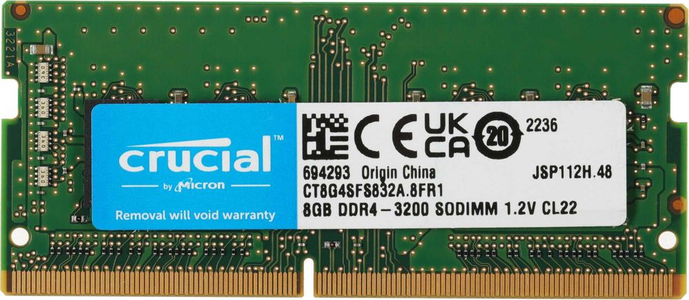 Оперативная память Crucial DDR4 8GB 3200Mhz SODIMM