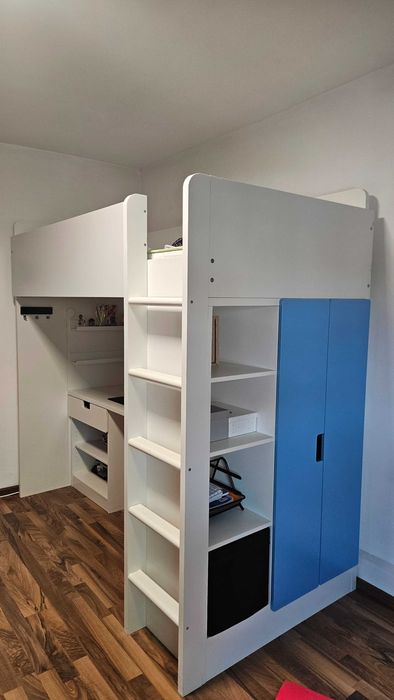 Pat supraetajat si birou IKEA SMÅSTAD