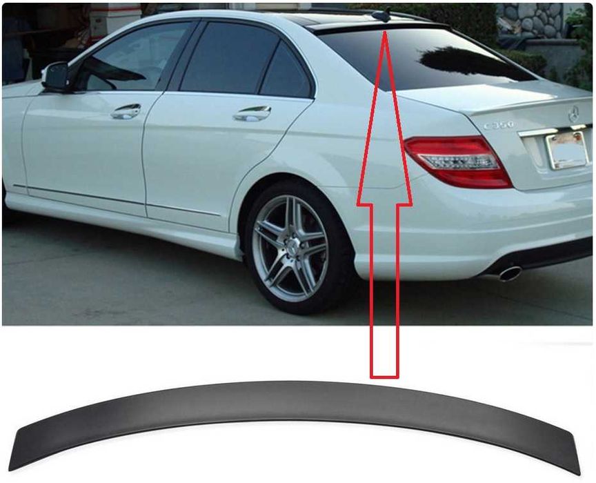 Спойлер за задно стъкло Mercedes-C W204, ГОТОВ ЗА БОЯДИСВАНЕ