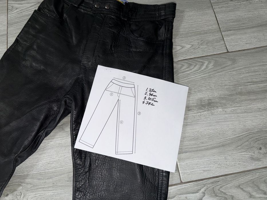 Pantalon moto piele măsura S