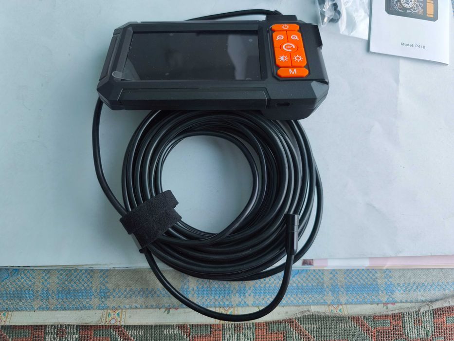Camera endoscop industrial 10 m cu ecran lcd 11 cm