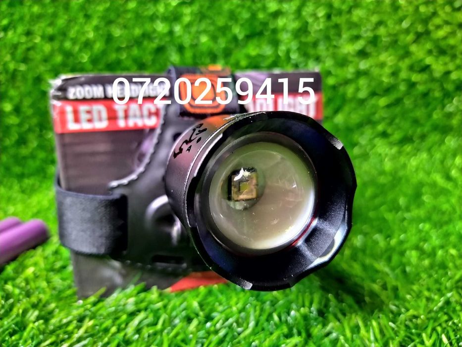 Lanterna Frontala Police cu Led Laser, ZOOM PM20 Pentru Distanta 1300M