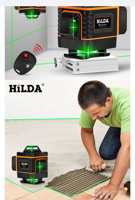 4D лазерен нивелир 16 линии четири точков самонивилиращ се зелен лазер