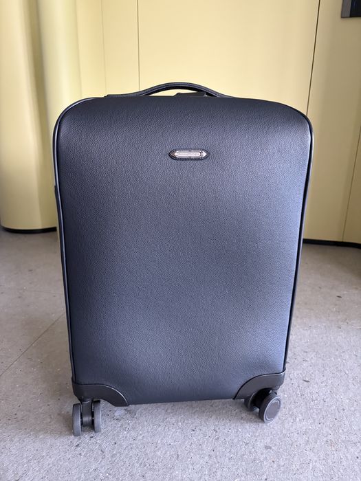 Valiză cabină Ermenegildo Zegna din piele naturală – Luxury Carry-On Trolley