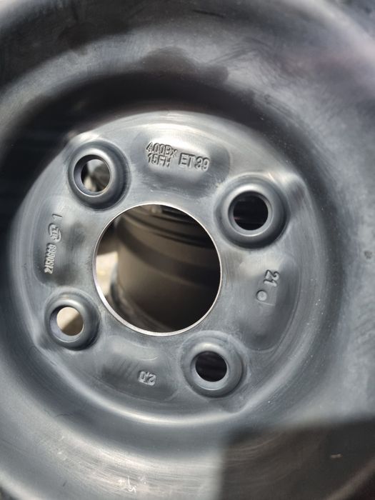 Roata rezerva Slim 4x100 R15 T125/70/R15 Bridgestone Opel/Dacia/Renault ET 39