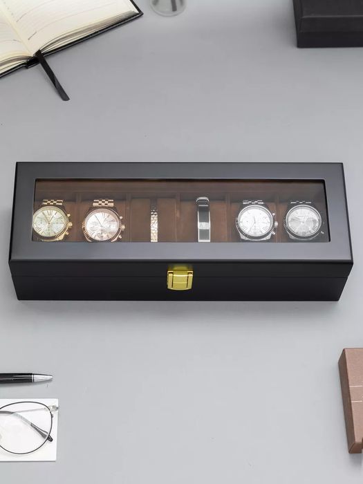 Шкатулка для часов и украшений дерево с замком