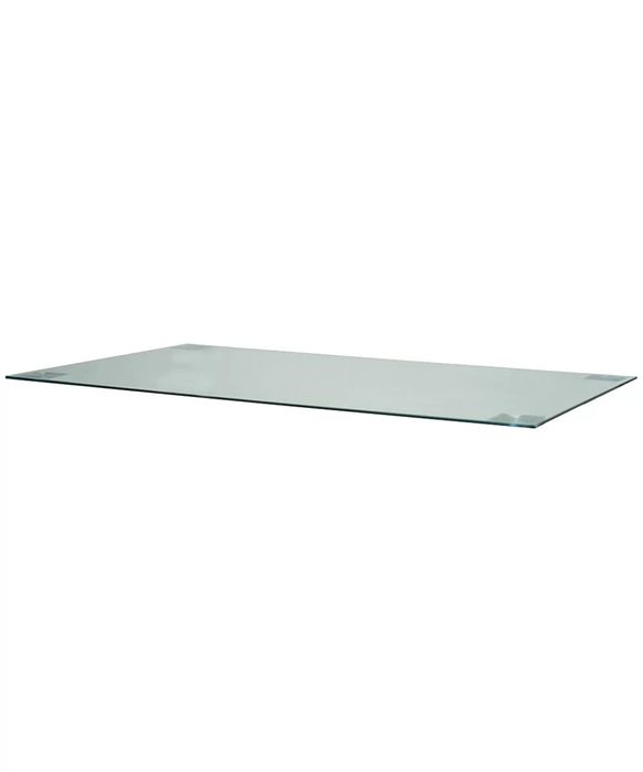 Masă dining premium din sticlă securizată 160×90 cm | Picioare policarbonat | Design modern