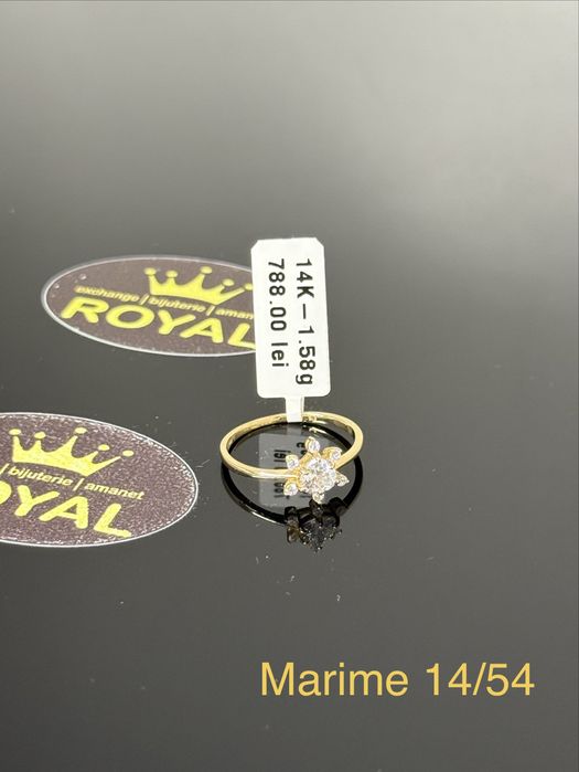 Bijuteria ROYAL : Inel AUR 14K NOU / 1.58 GR