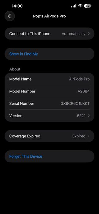 Air pods pro 1 originale