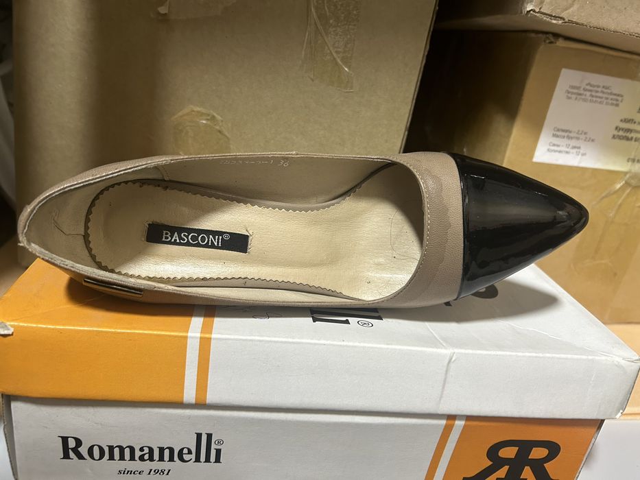 Туфли женские кожаные