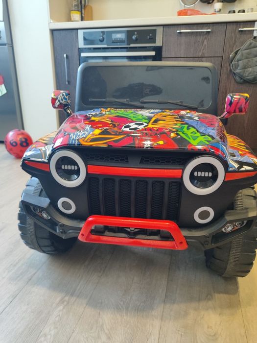 Акумулаторен джип OCIE 12V Heat Graffiti с дистанционно / родителски контрол