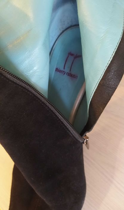 THIERRY RABOTIN черни велурени боти №40