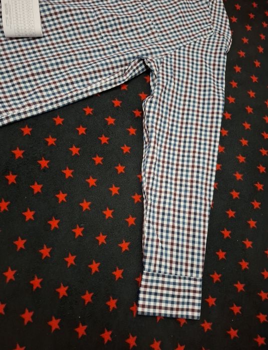 Camasa barbati casual smart M carouri regular fit cadou in în bumbac