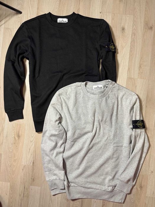 ПРОМОЦИЯ Мъжки Черен Суичър Stone Island Сив Пуловер Стоун Айлънд