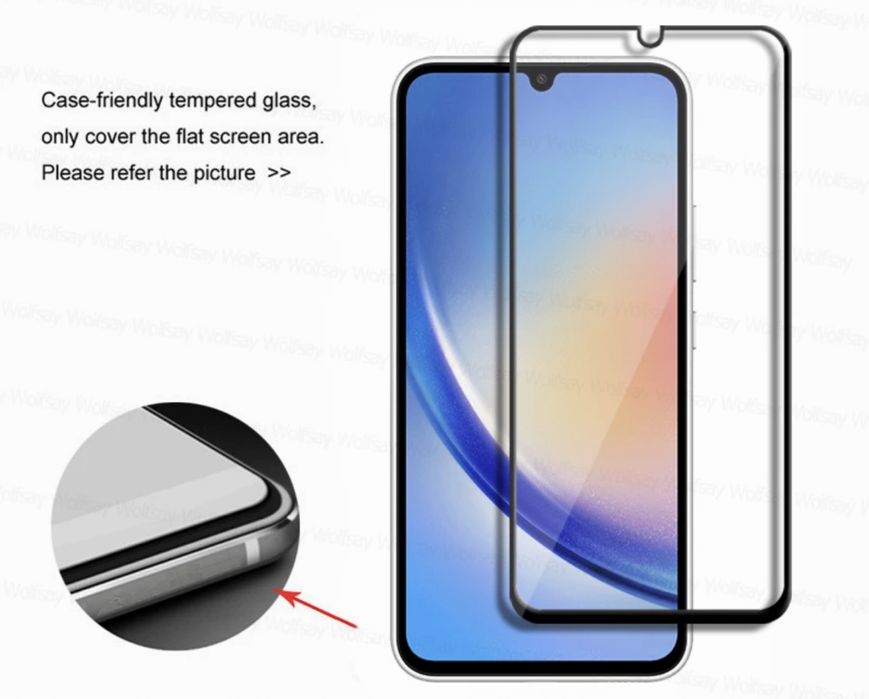 Folie sticla 20D FULL GLUE pentru Oppo A16 , Oppo A17 , Oppo A77 5G