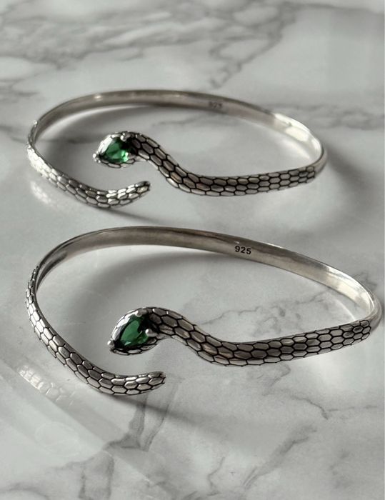 Set de 1+1 green snake 925