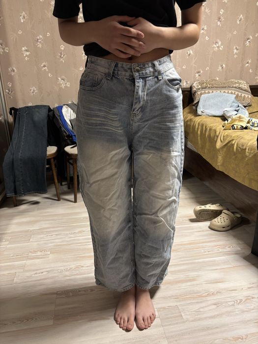 Джинсы размер m-l 2 шт