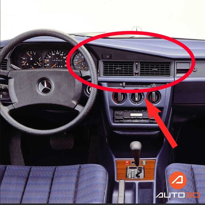 Централен панел духалки Mercedes 190 W201 1, 2 или 3 отвора