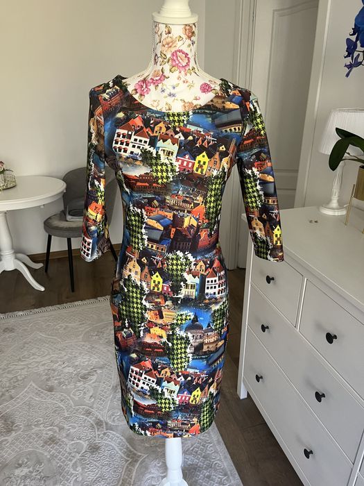 Rochie cu imprimeu oraș