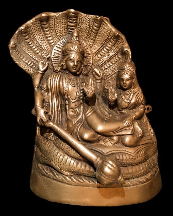 Superba sculptura asiatica din bronz masiv