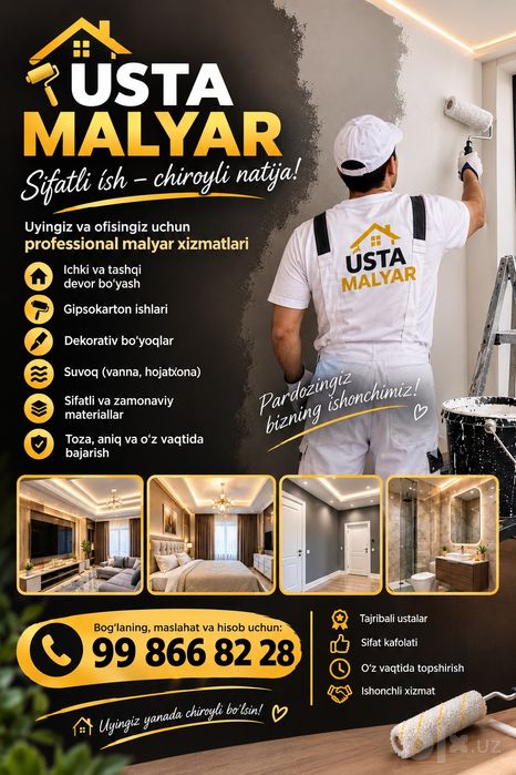 Ishimiz sifatiga kafolat beramiz!