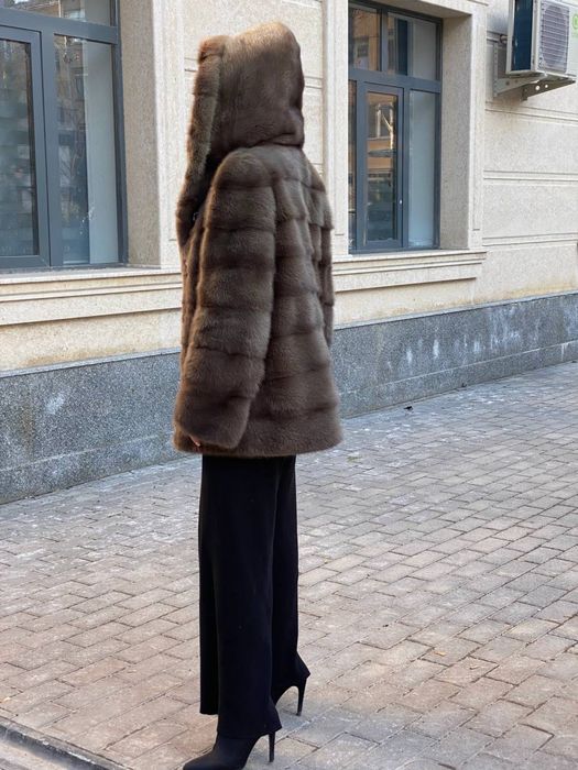 Шуба норка поперечка