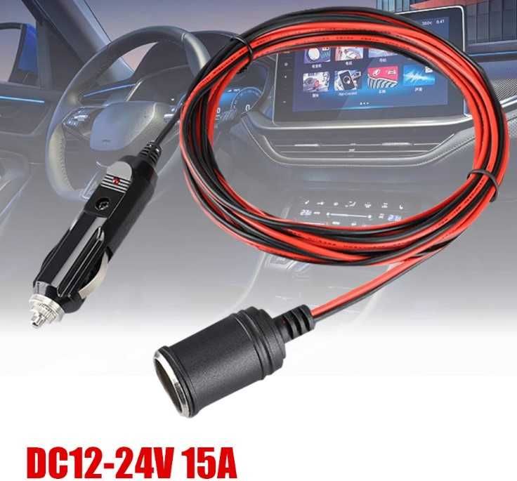 Удължител №3983 за запалка 12V/24V 15A 1.5 м