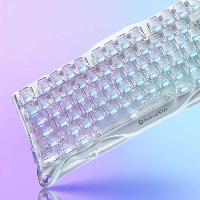 ; Клавиатура Gravastar Mercury K1 Lite (Crystal Aurora)