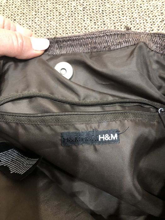 Geanta de mana poseta mare H&M maner lemn