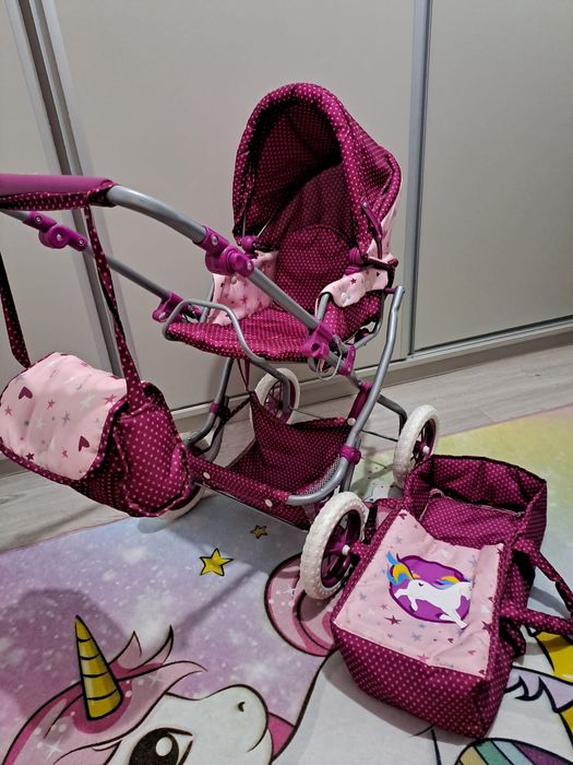 Cărucior pentru păpuși Unicorn