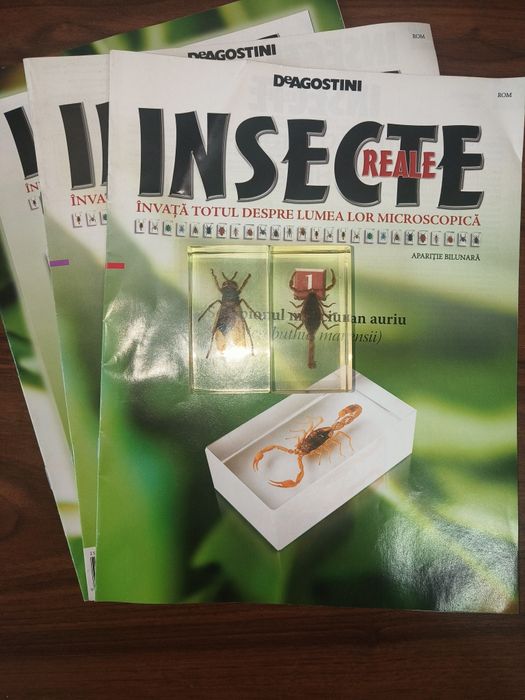 Vând două reviste de colecție Insecte Reale