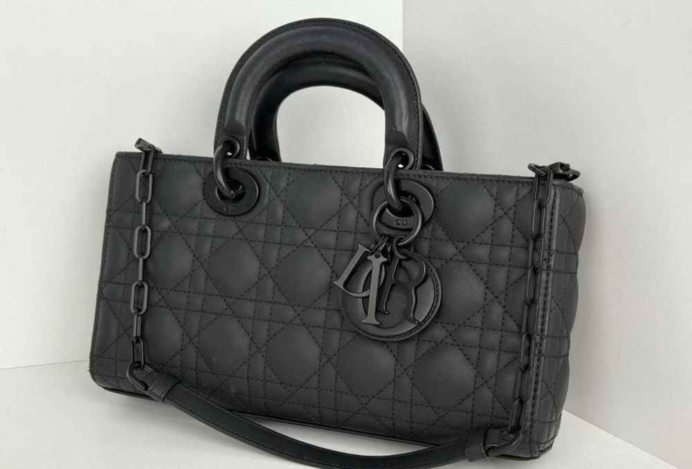 Geanta Dior Lady D-Joy din Piele Neagră Naturală