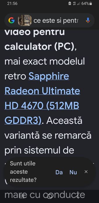 placă video   saphire ultimate 512 mb