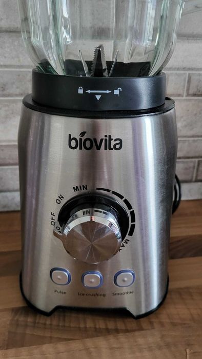Blender Biovita FORTE-1200, vas 1.5 L sticlă, 1200 W, carcasă și lame din inox