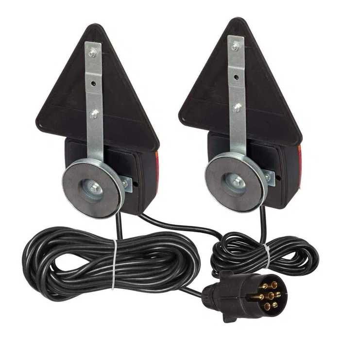 Стопове с Магнит Букса и Окабеляване 7,5м за Ремарке Колесар Платформа