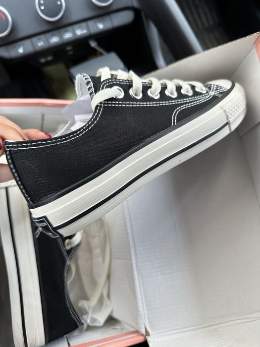 Кеды черно белые