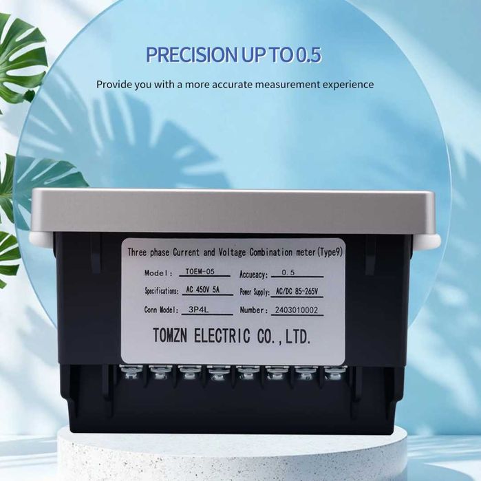 TOMZN Трифазен многофункционален измервателAC/DC 85-265V