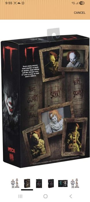Экшн Фигурка Пеннивайза из фильма "ОНО" Neca toys