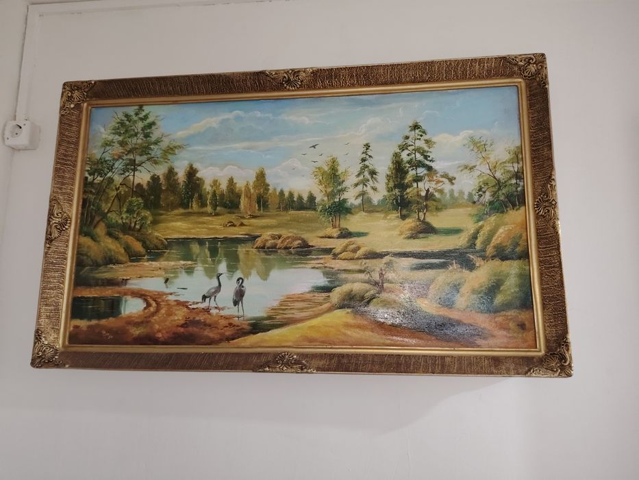 Tablouri vechii pe pânză cu ulei