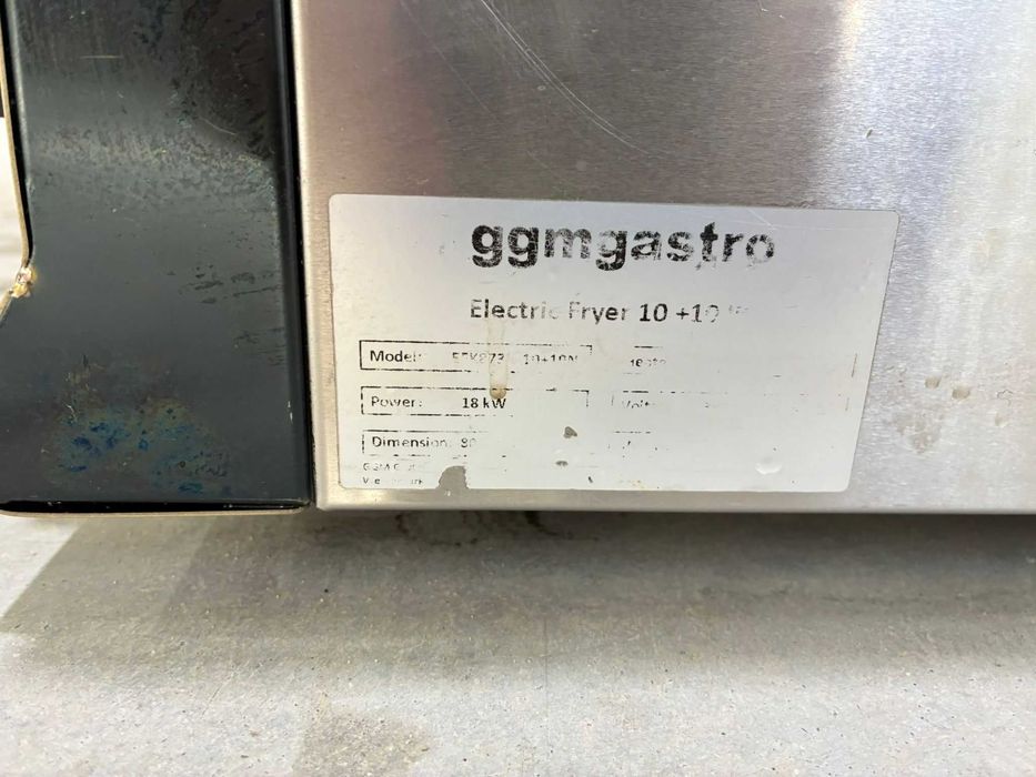 GGMGASTRO Friteuza electrica - 10 + 10 litri (18kW) SKU EFK873H-10+10N