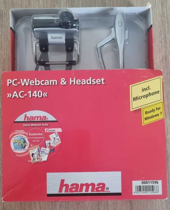 PC Webcam and Headset Hama AC-140