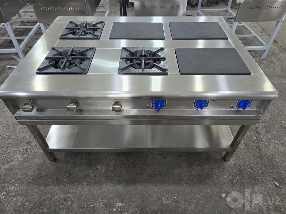 Эл+Газ плита 3+3 конфорка
