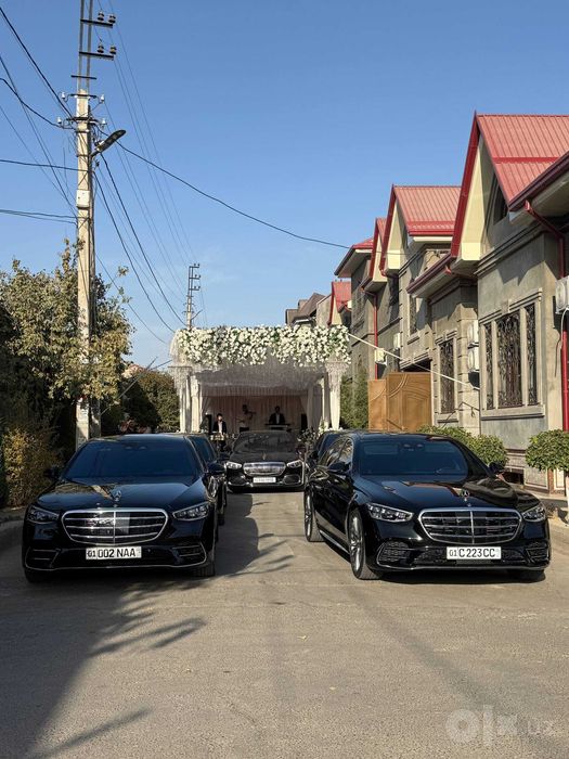 Mercedes-Benz S-Class W223 haydovchi bilan | To'y | Kortej | Aeroport