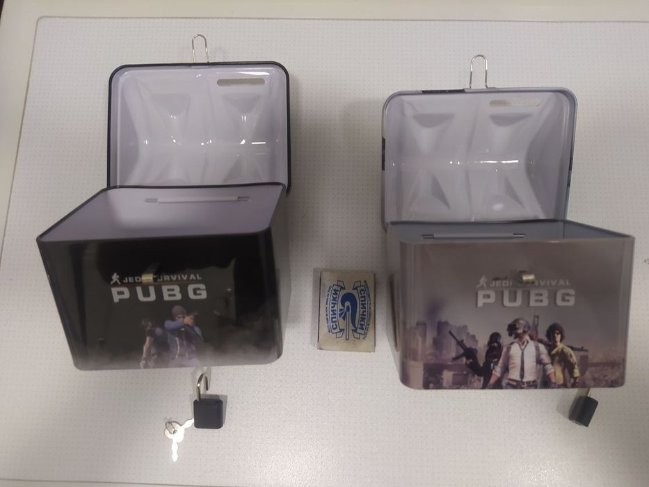 Металлический жестяные много разовые копилки для монет и купюр