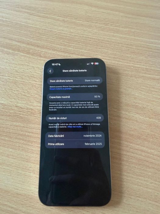Vand Iphone 16 pro max 256 GB